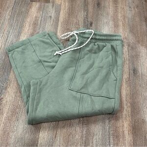 Free Assembly Green Knit Wide Leg Pants XL